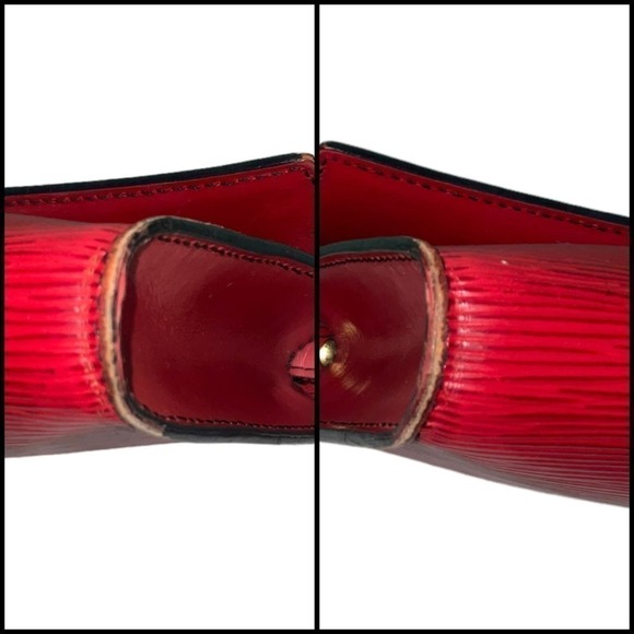 LOUIS VUITTON Red Epi Arsch Shoulder Bag 2Way clutch Red - Picture 8 of 16